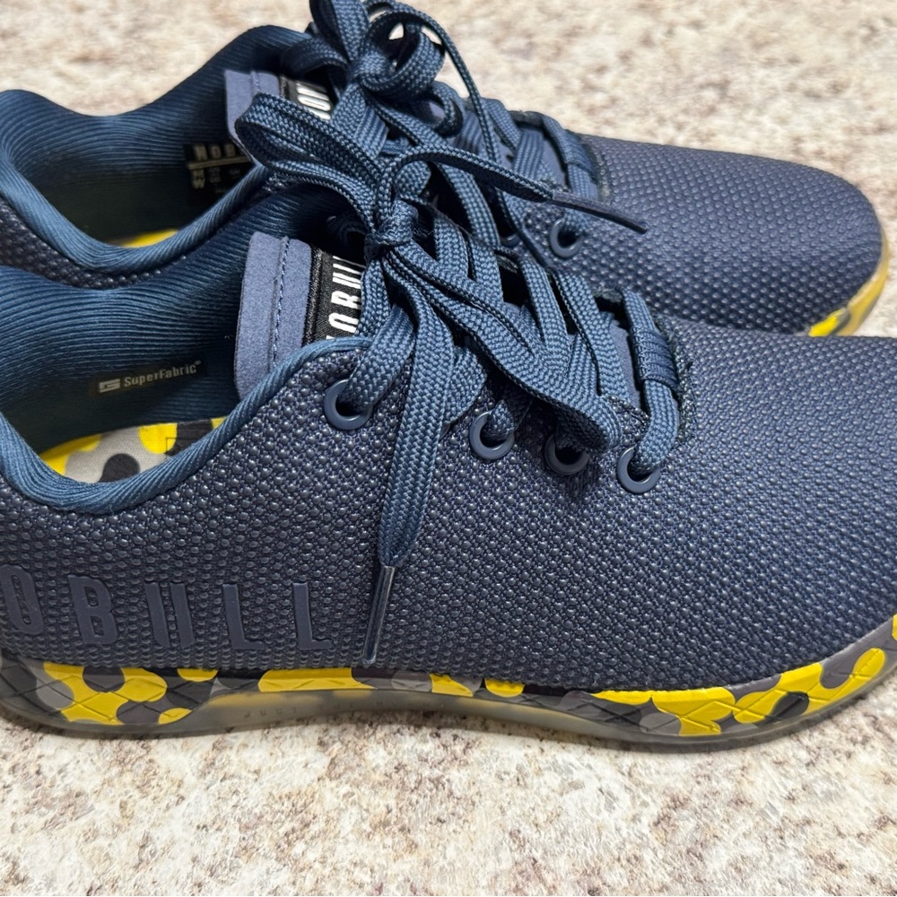 NOBULL Dark Gray and Yellow Athletic Shoes - Picture 3 of 5